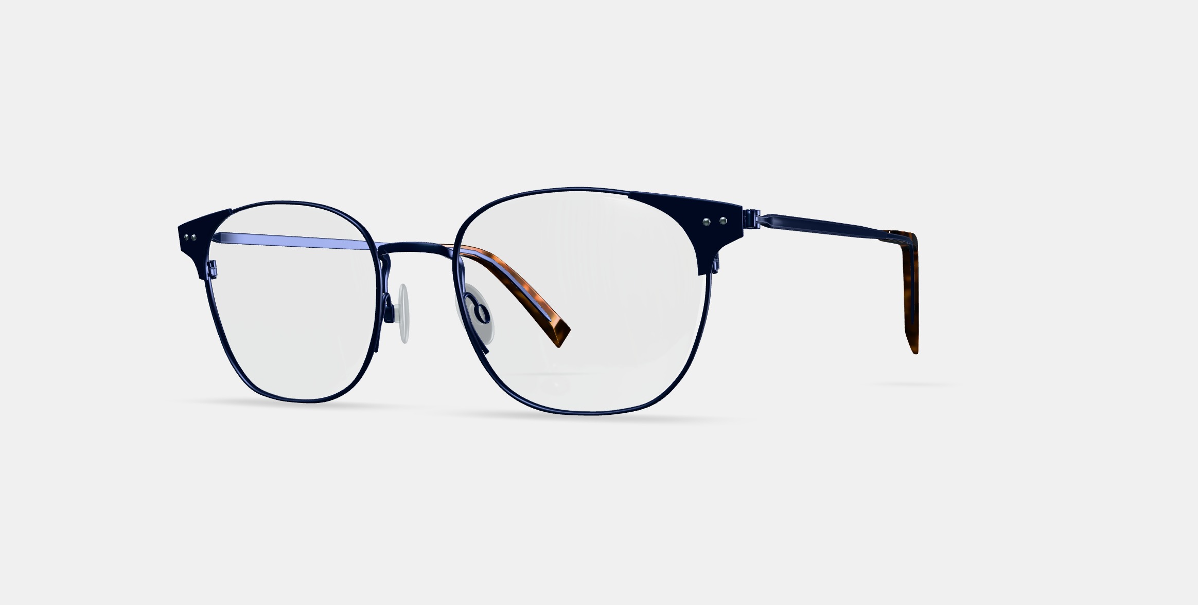 Heyward Eyeglasses in Brushed Navy 3D model_13