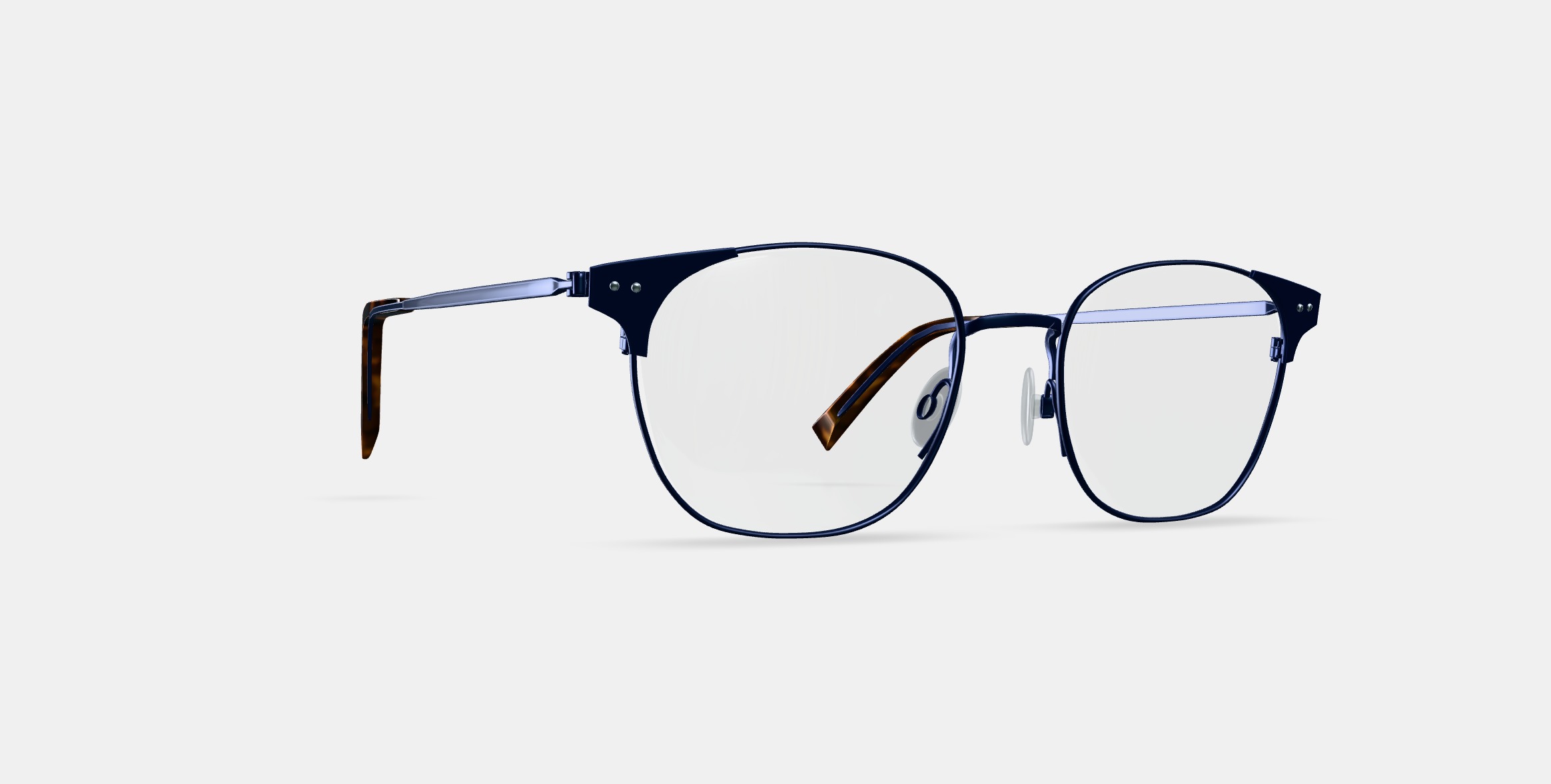 Heyward Eyeglasses in Brushed Navy 3D model_9