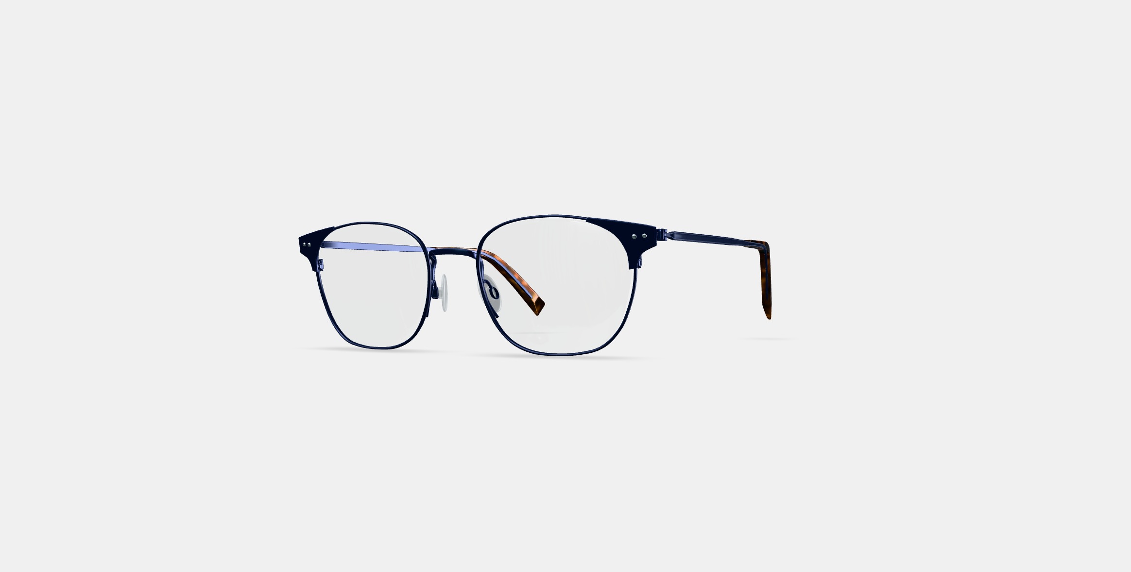 Heyward Eyeglasses in Brushed Navy 3D model_12