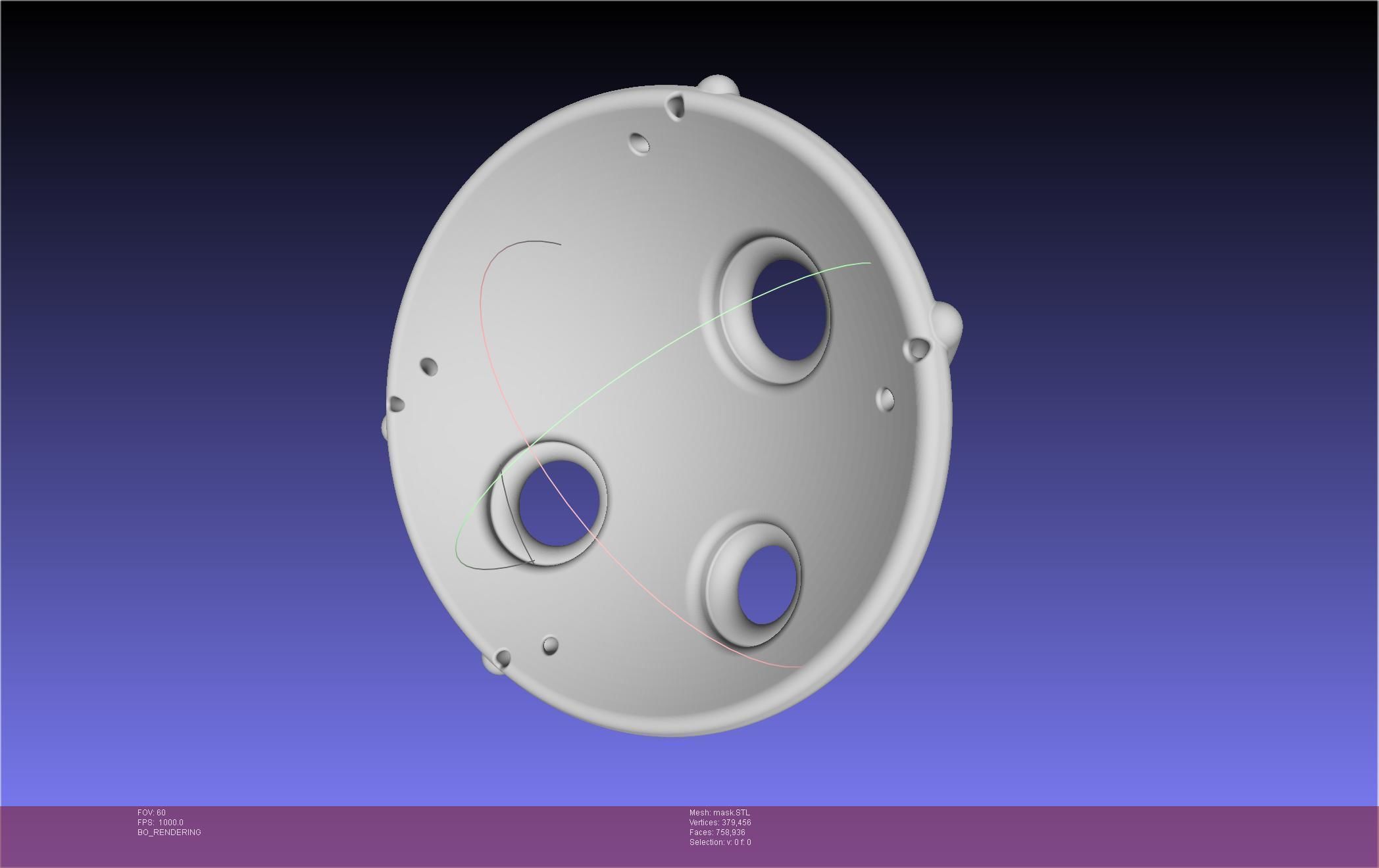 Mononoke Mask 3D print model_50