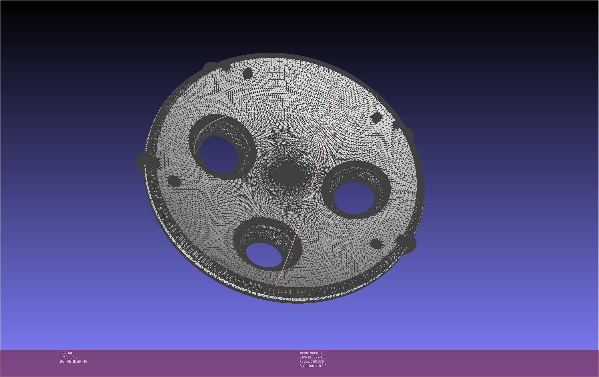 Mononoke Mask 3D print model_39