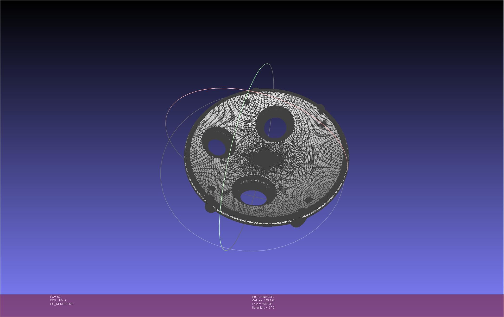 Mononoke Mask 3D print model_36