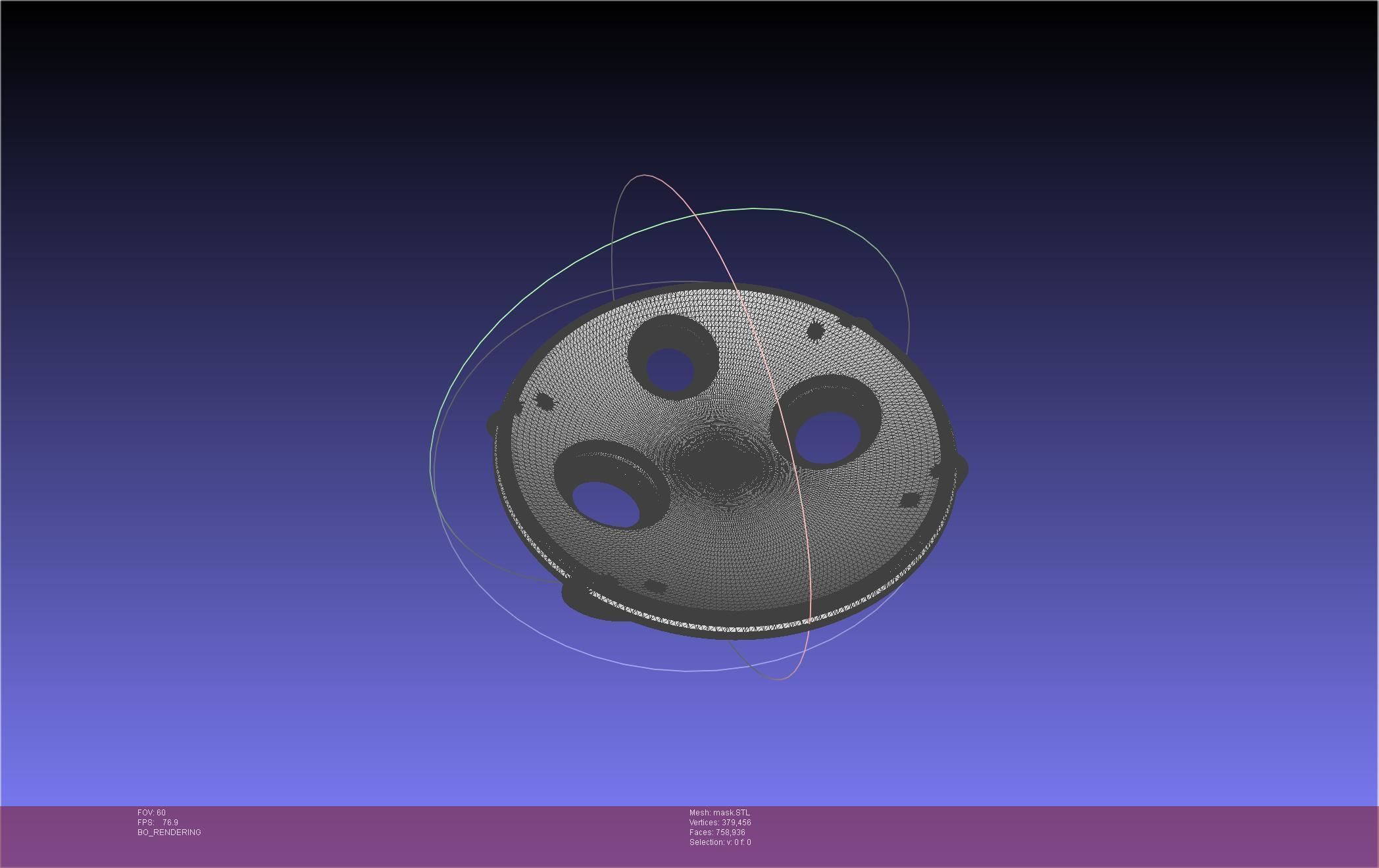 Mononoke Mask 3D print model_35