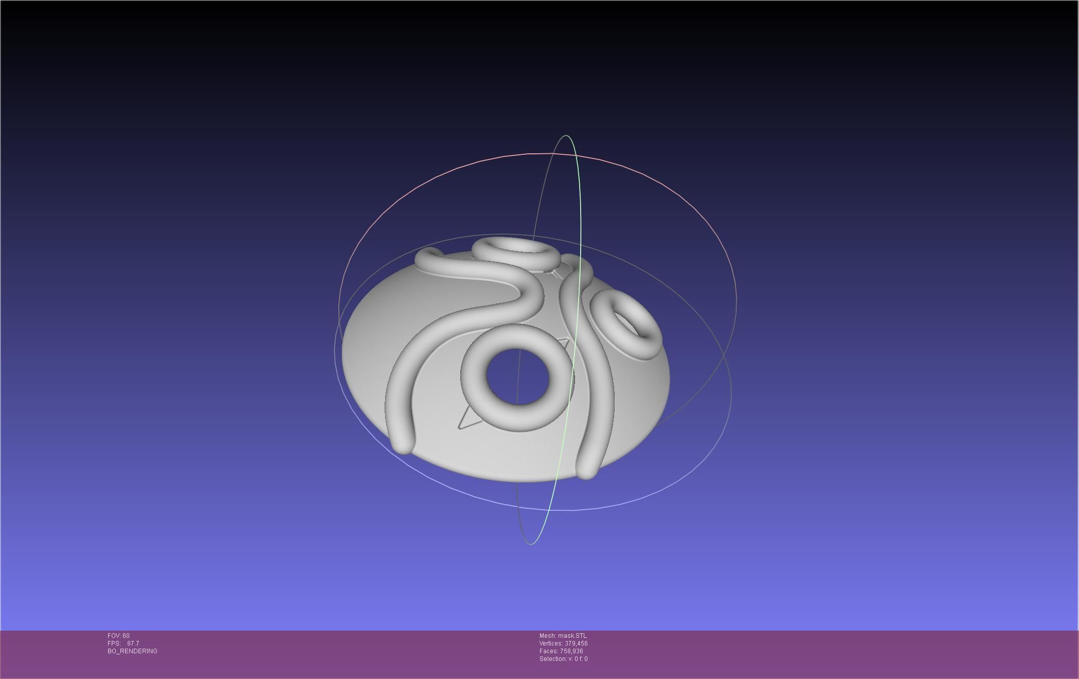 Mononoke Mask 3D print model_6