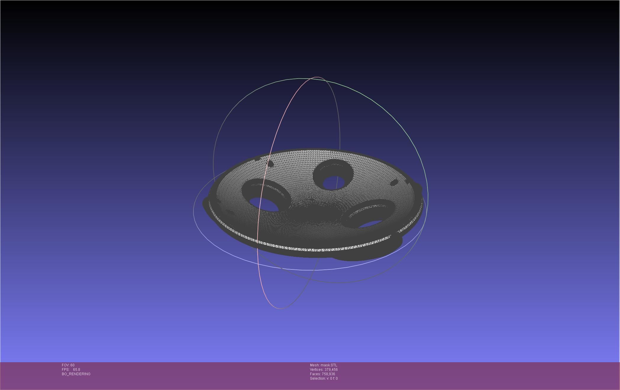 Mononoke Mask 3D print model_34