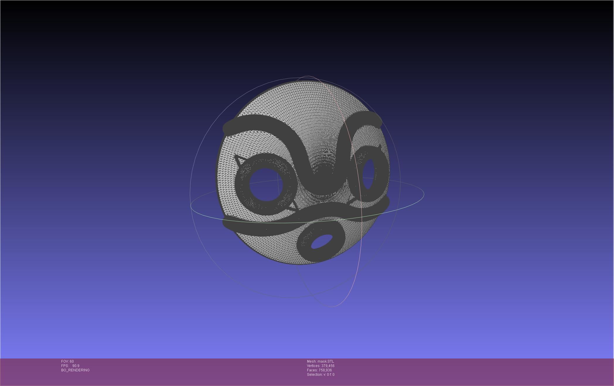 Mononoke Mask 3D print model_24