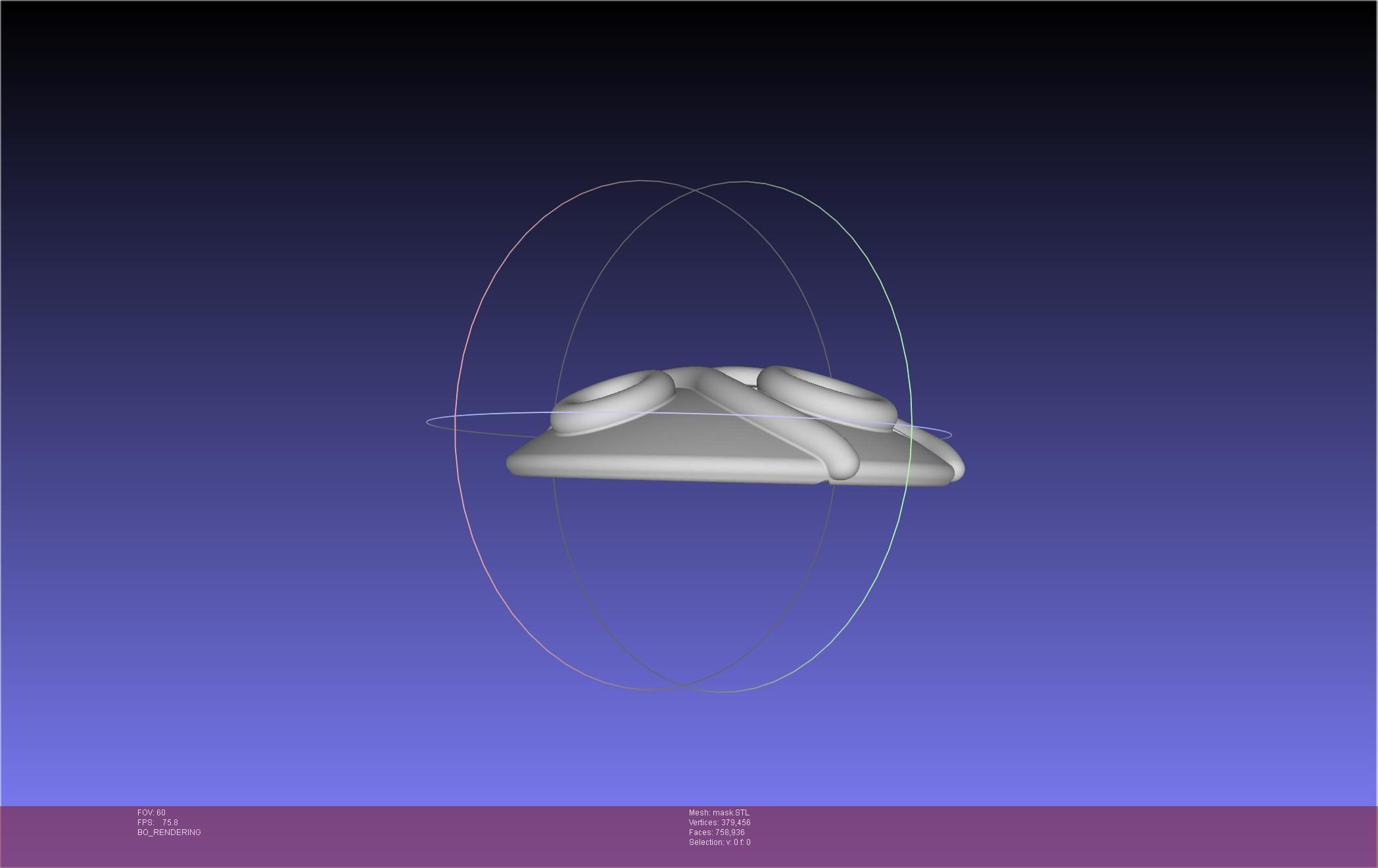 Mononoke Mask 3D print model_12