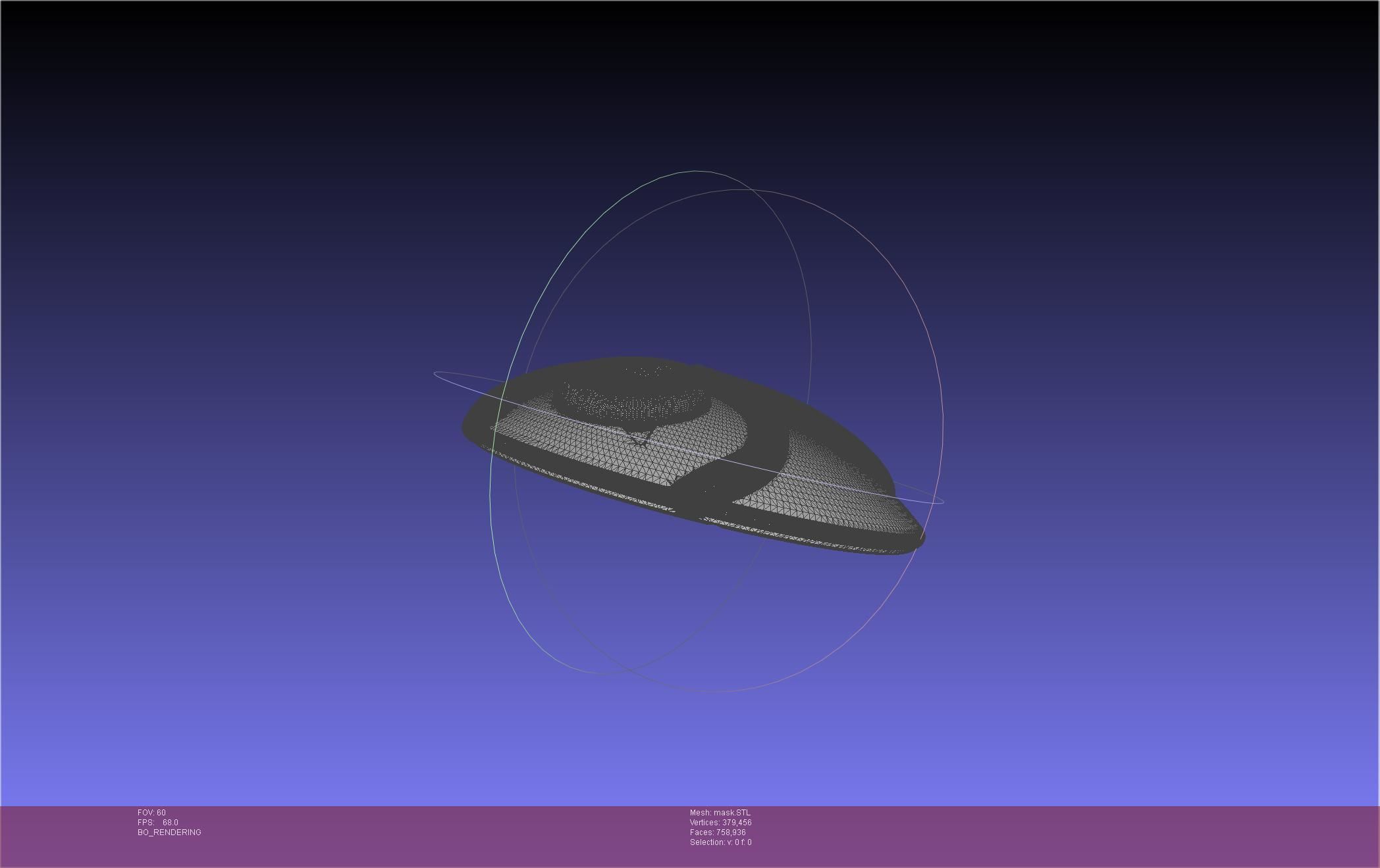 Mononoke Mask 3D print model_31