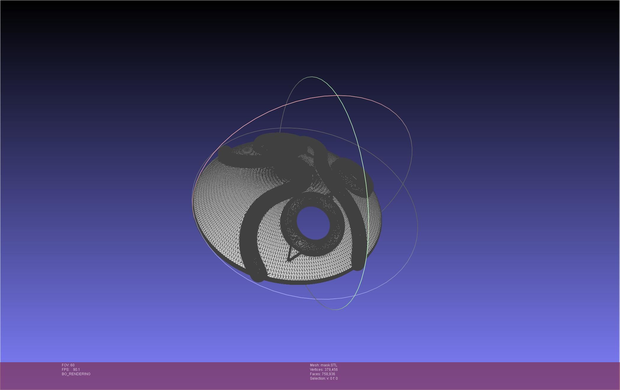 Mononoke Mask 3D print model_29