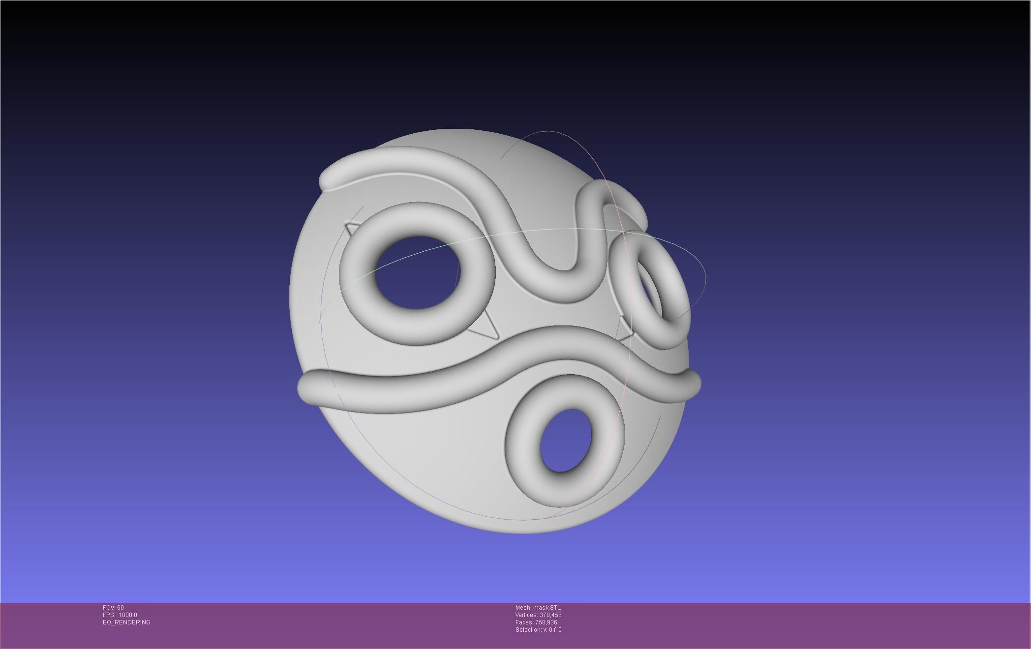 Mononoke Mask 3D print model_53