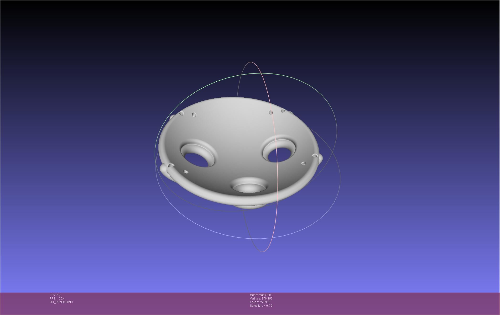 Mononoke Mask 3D print model_18