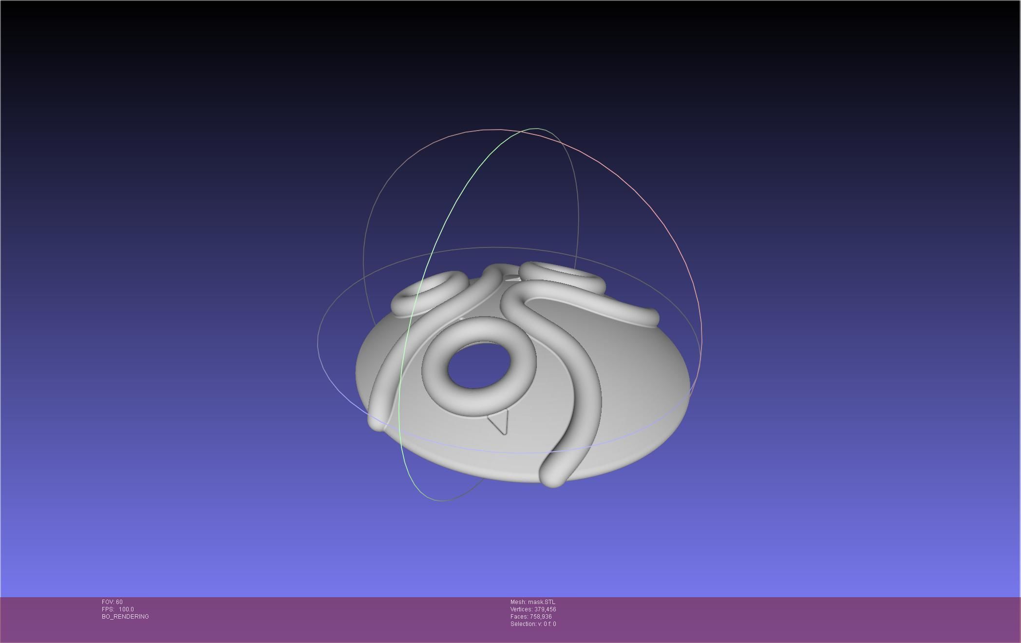 Mononoke Mask 3D print model_10