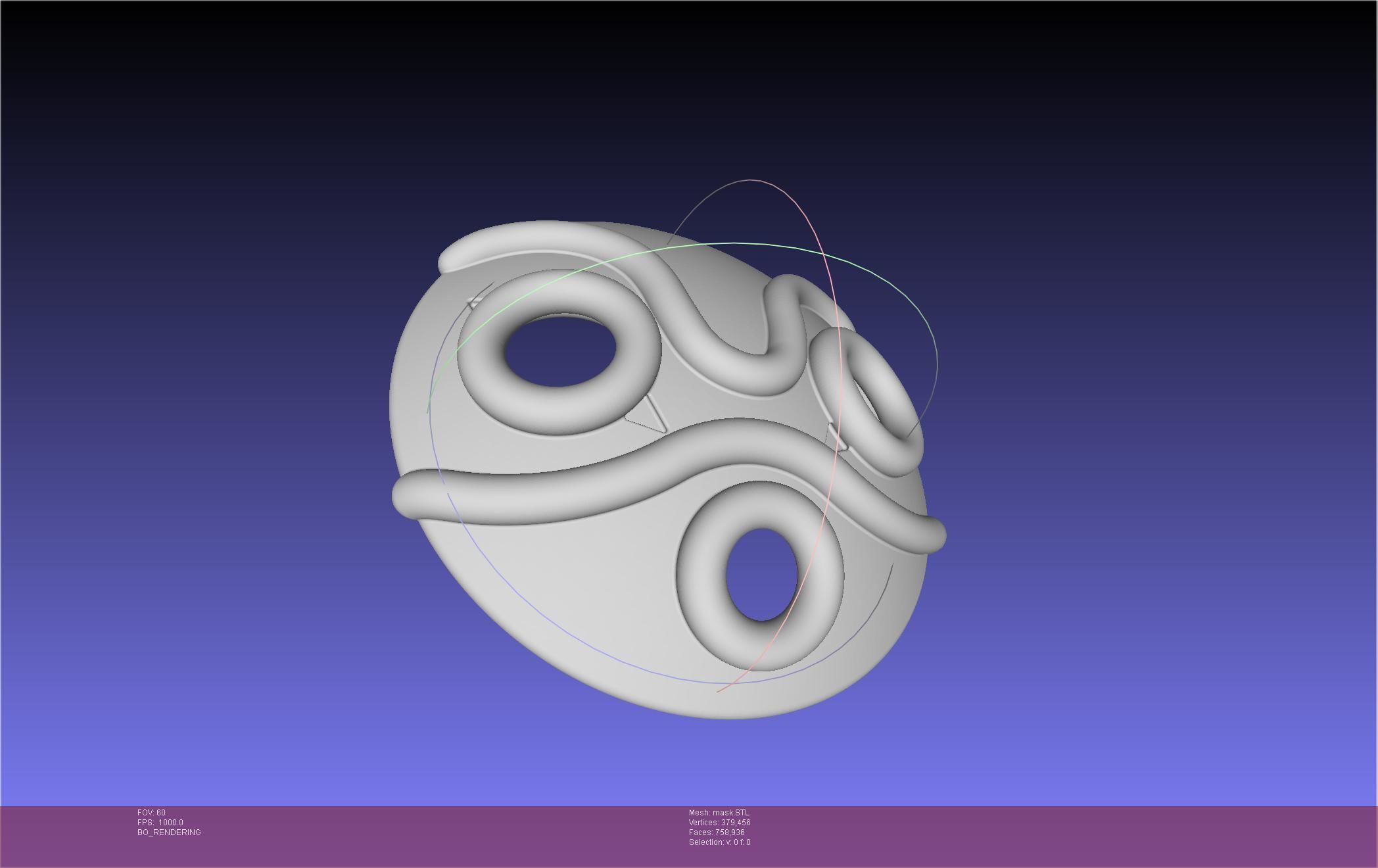 Mononoke Mask 3D print model_52