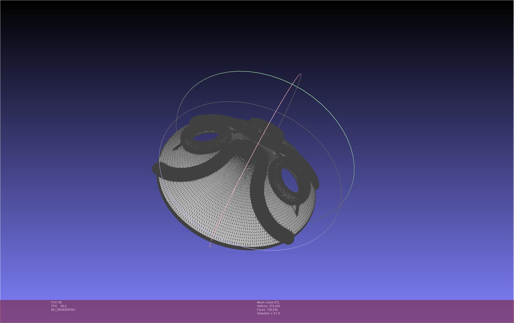 Mononoke Mask 3D print model_30