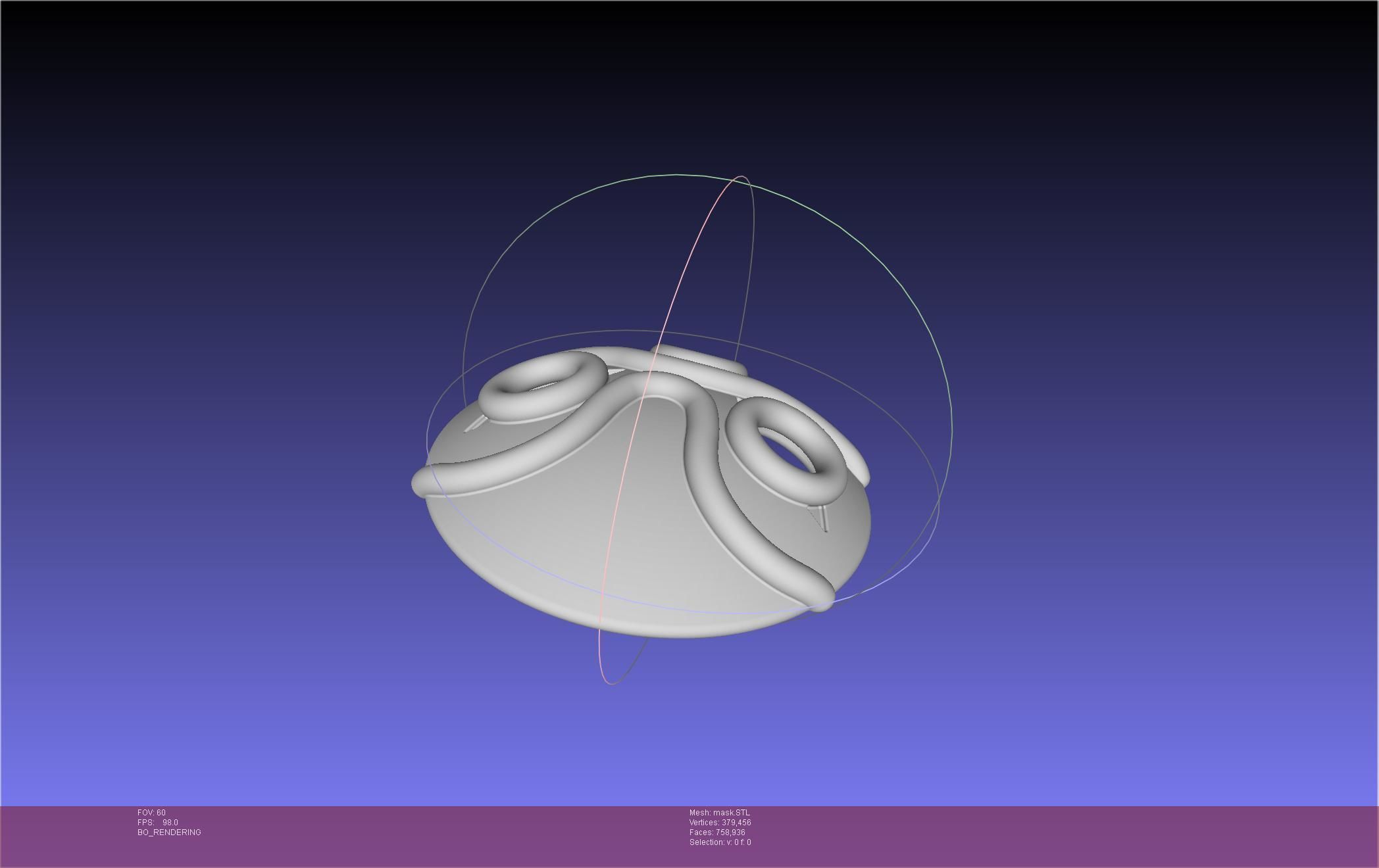 Mononoke Mask 3D print model_8