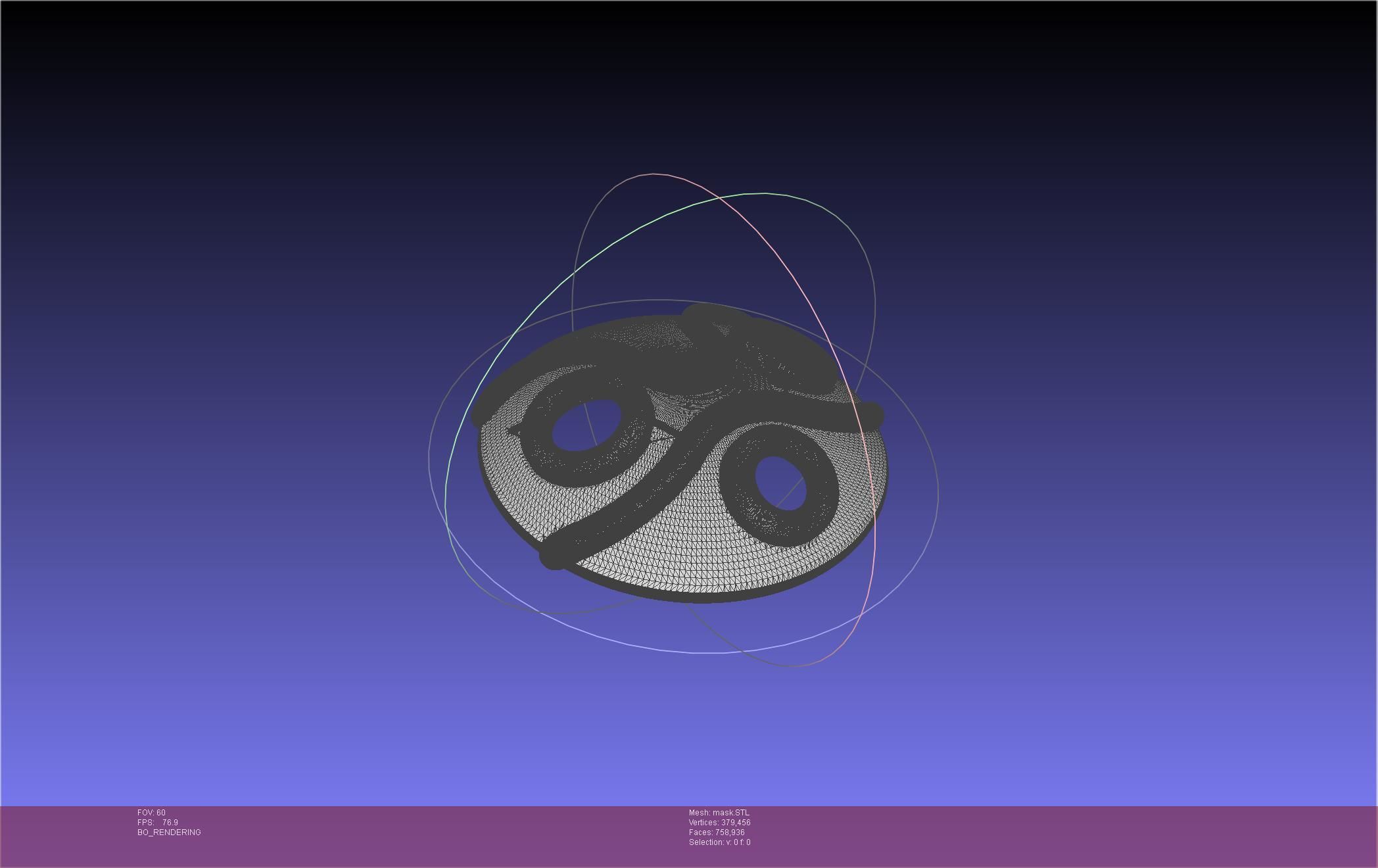 Mononoke Mask 3D print model_27