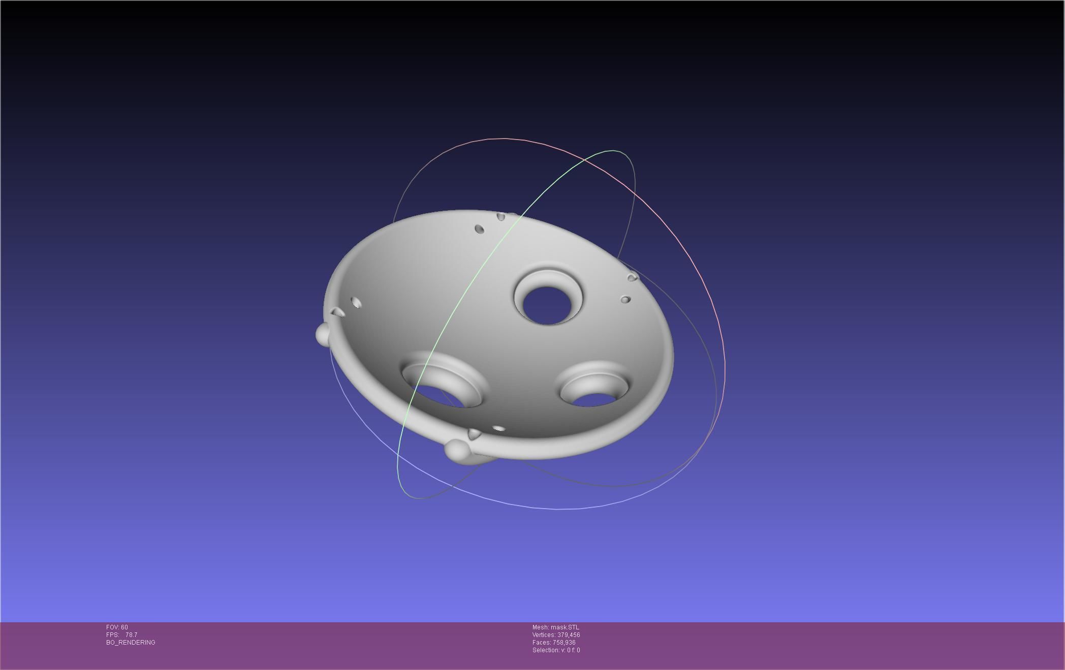 Mononoke Mask 3D print model_19