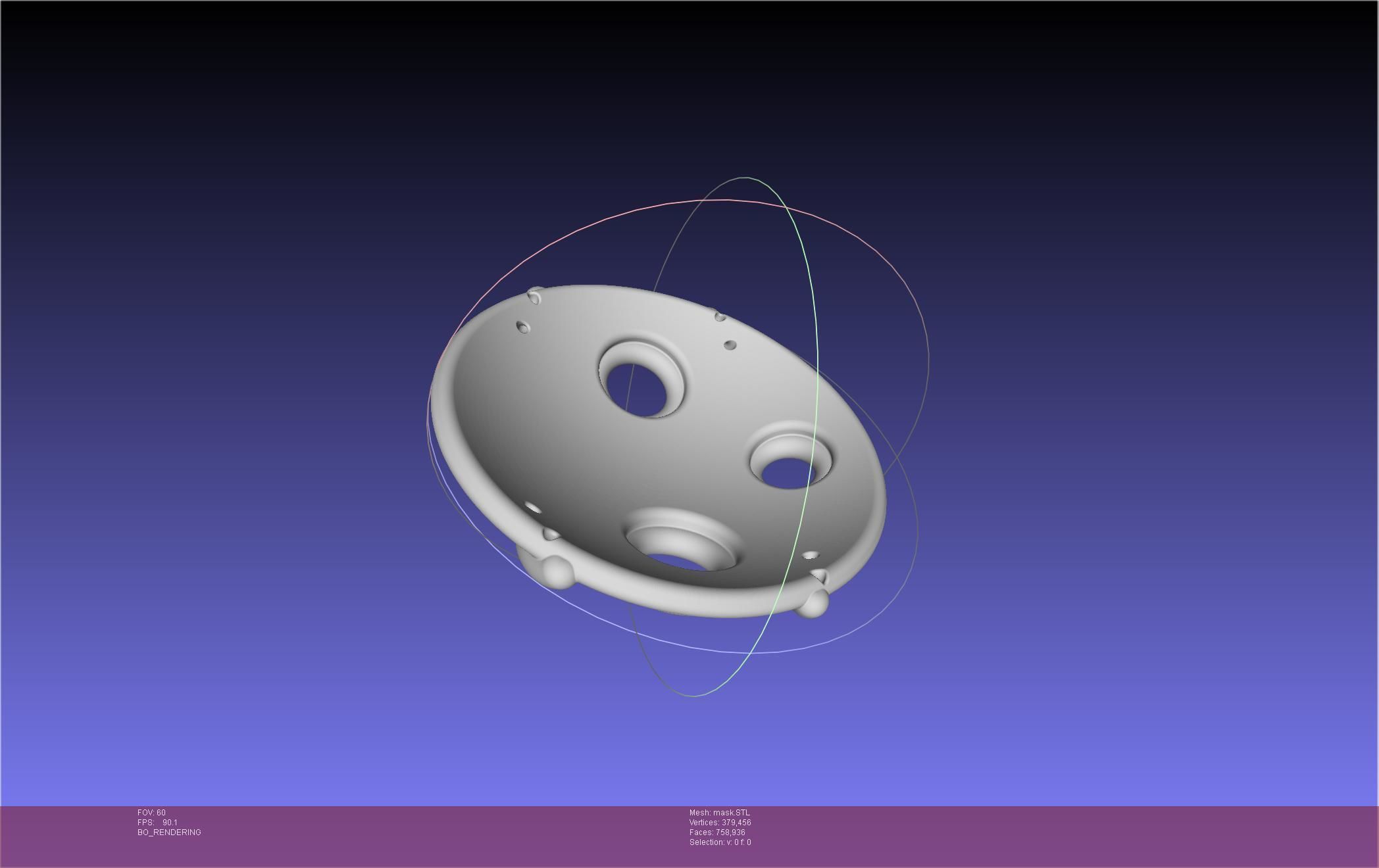 Mononoke Mask 3D print model_20