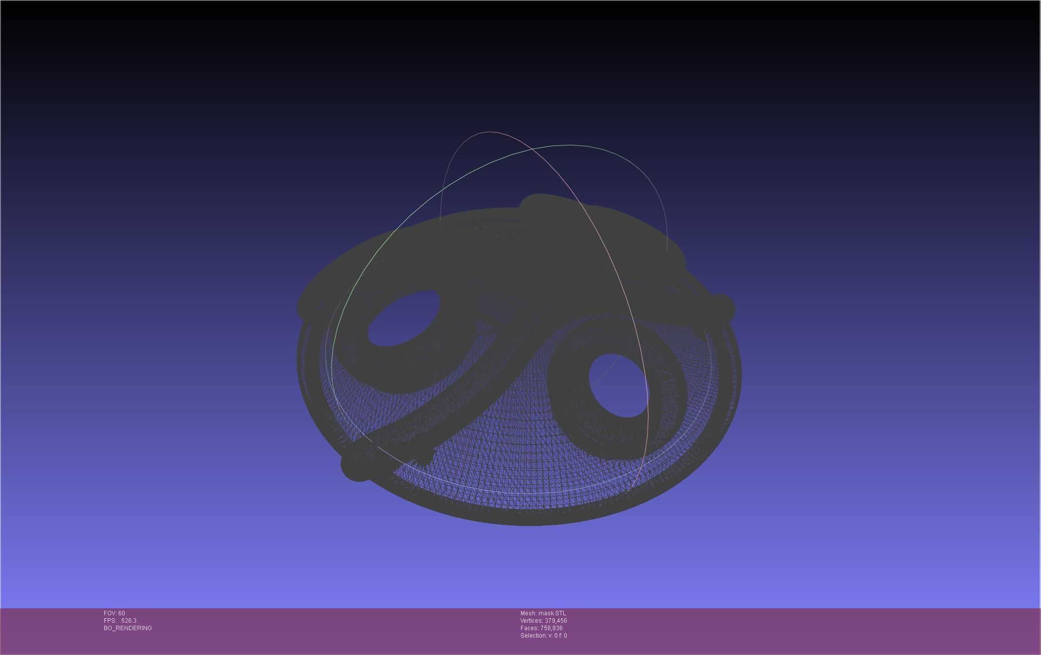 Mononoke Mask 3D print model_44