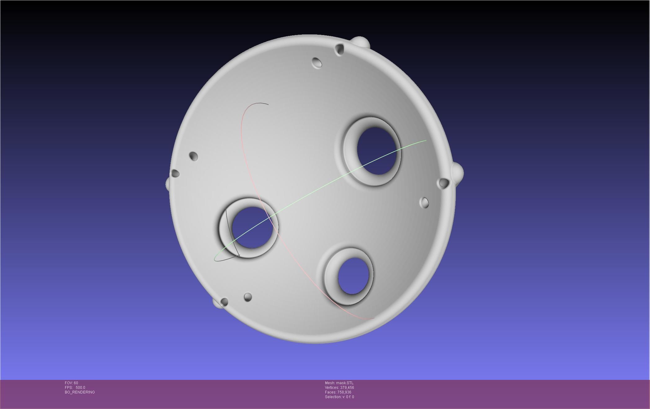 Mononoke Mask 3D print model_49