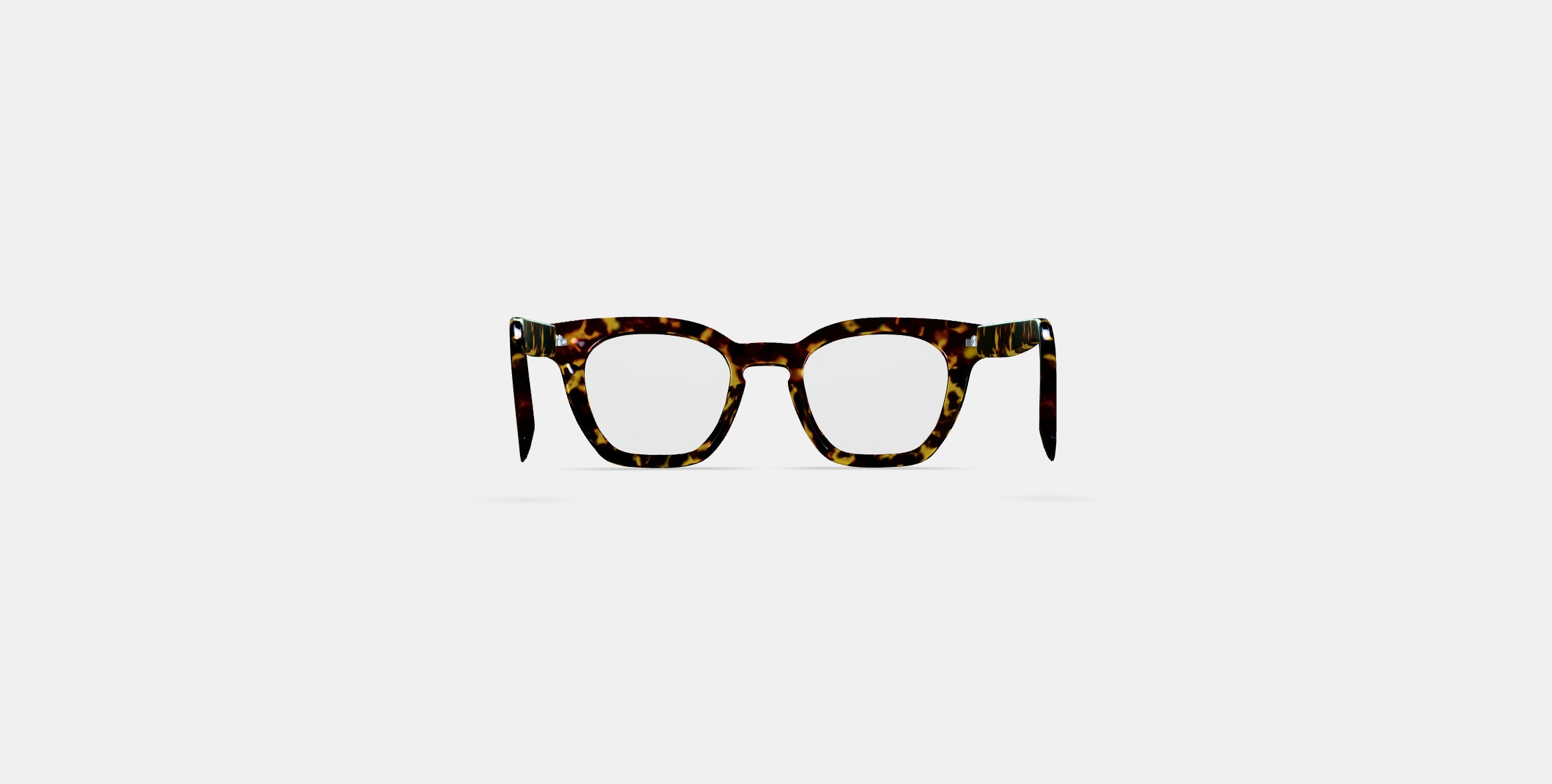 Terrell Eyeglasses in Black Oak Tortoise 3D model_14