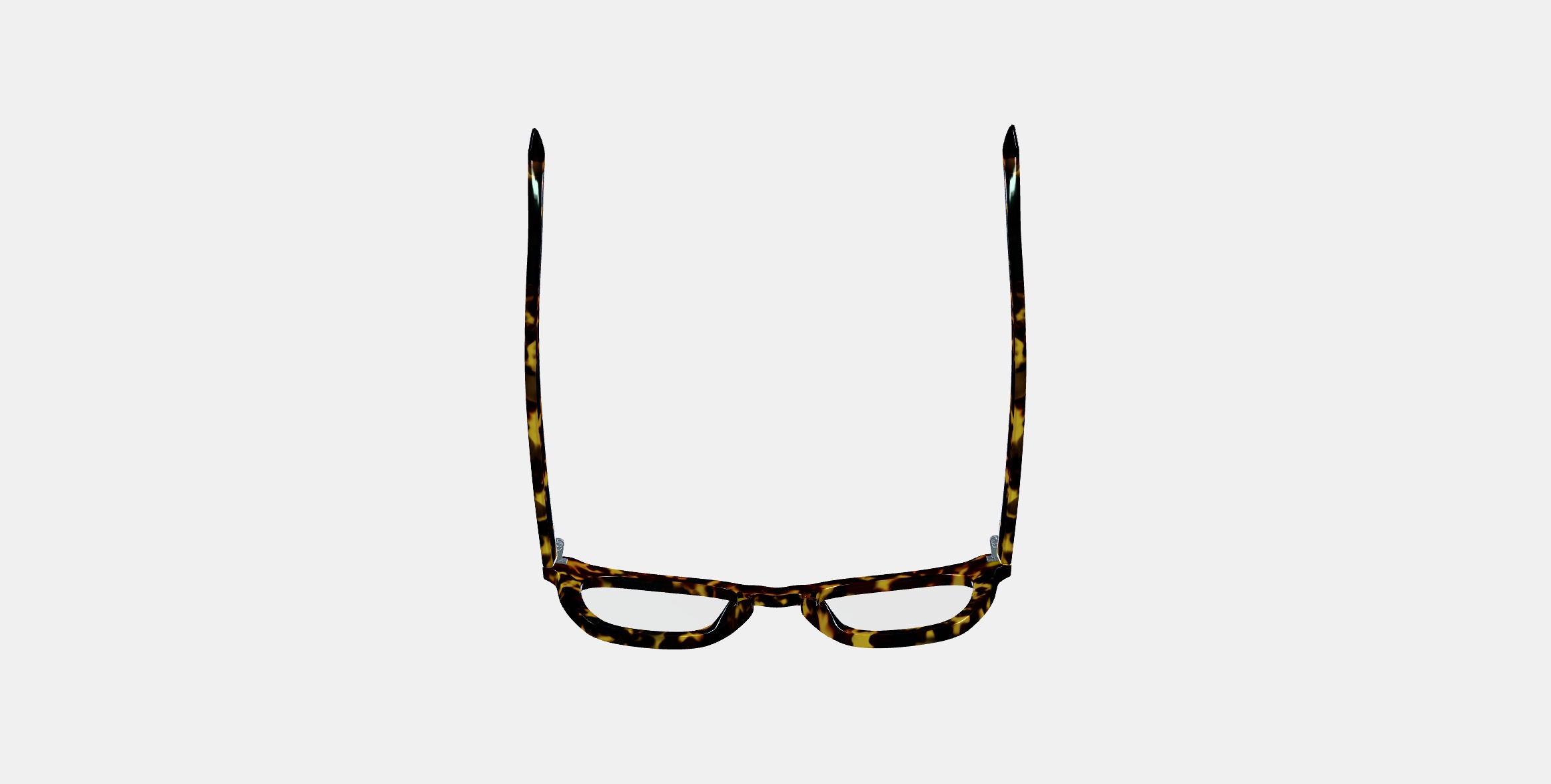 Terrell Eyeglasses in Black Oak Tortoise 3D model_7
