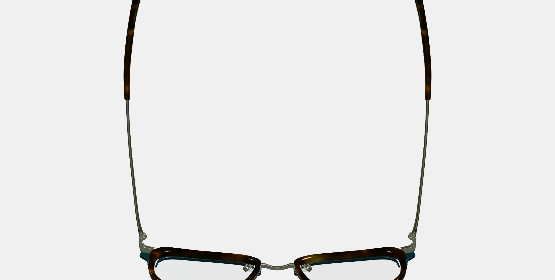 Tiago Eyeglasses in Layered Fiddle Leaf with Riesling 3D model_8