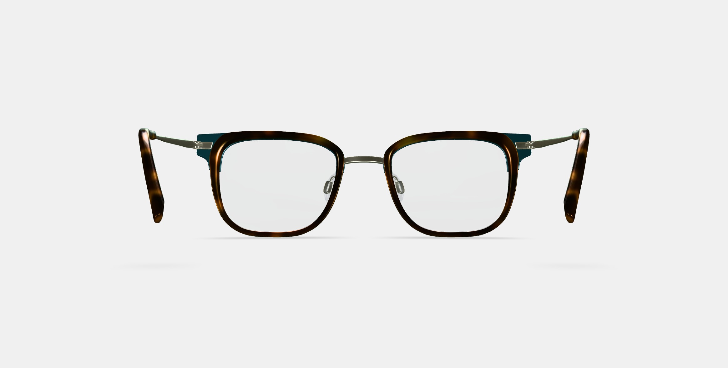 Tiago Eyeglasses in Layered Fiddle Leaf with Riesling 3D model_15