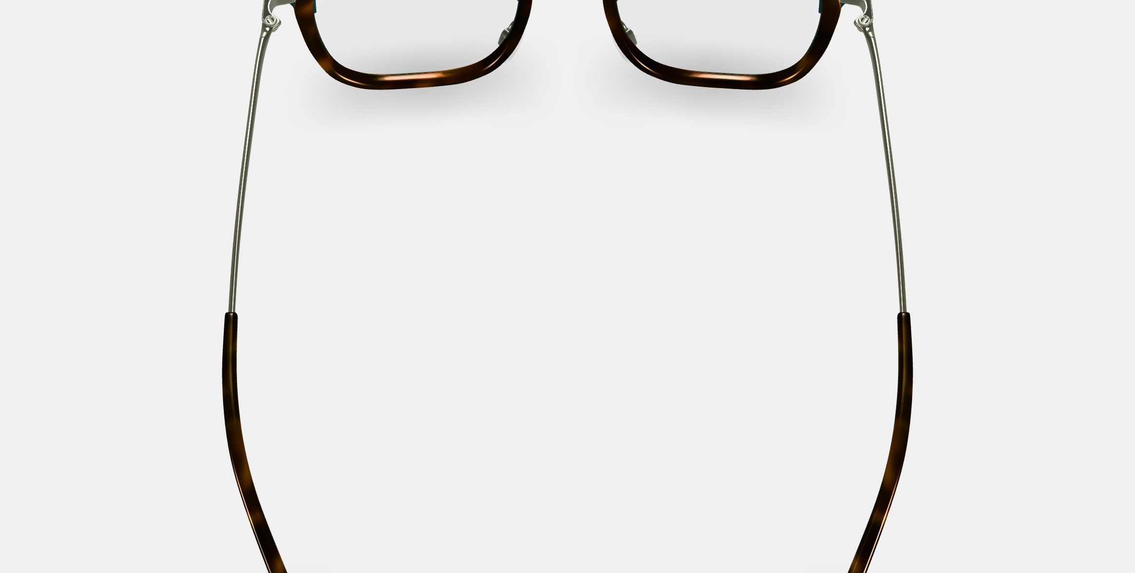 Tiago Eyeglasses in Layered Fiddle Leaf with Riesling 3D model_4