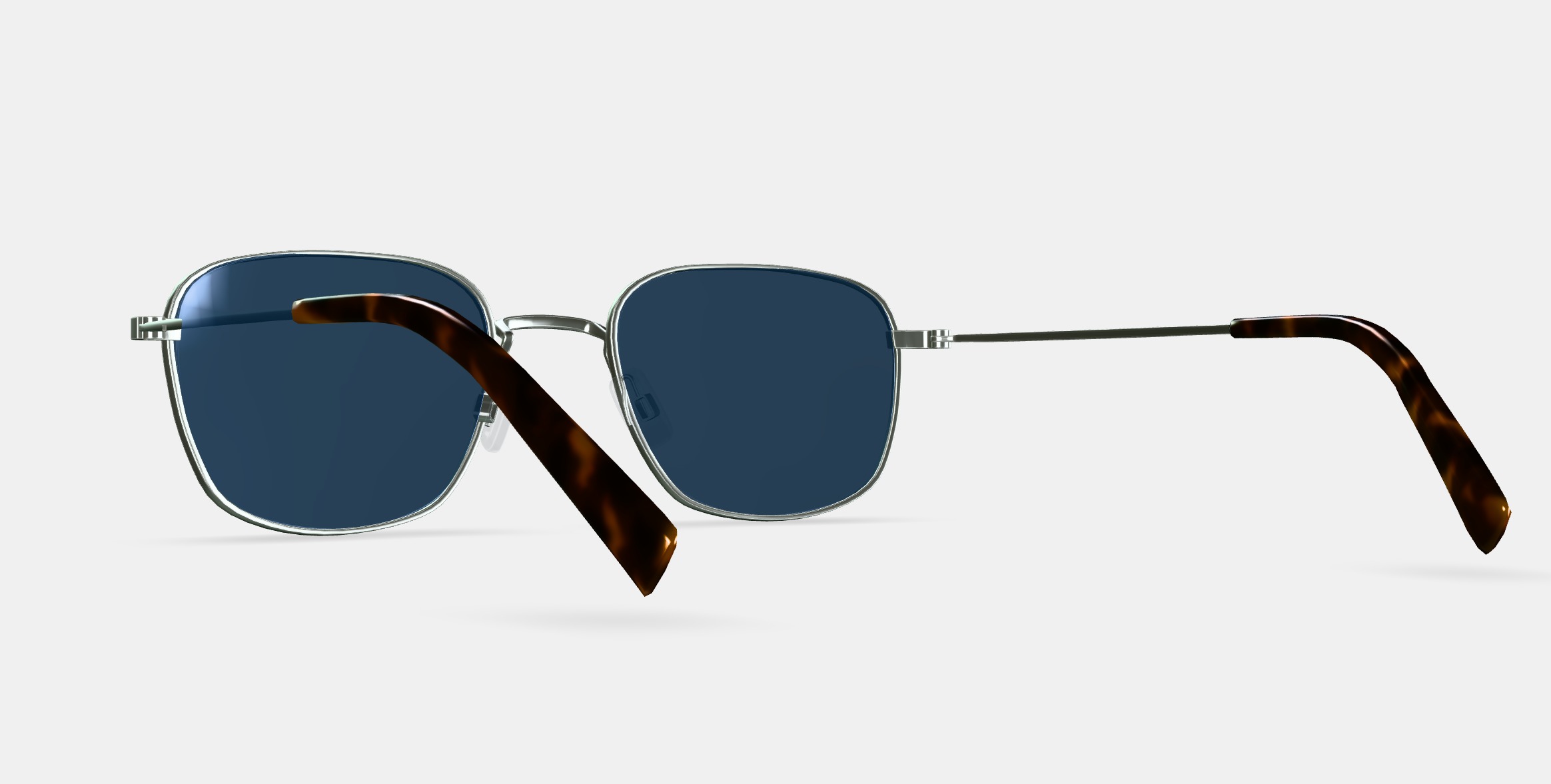 Blount Sunglasses in Antique Silver 3D model_2