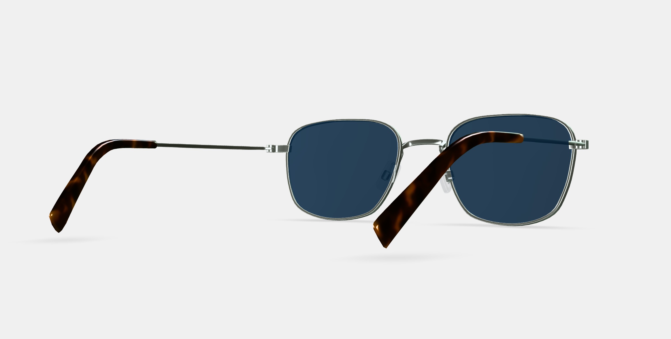 Blount Sunglasses in Antique Silver 3D model_6