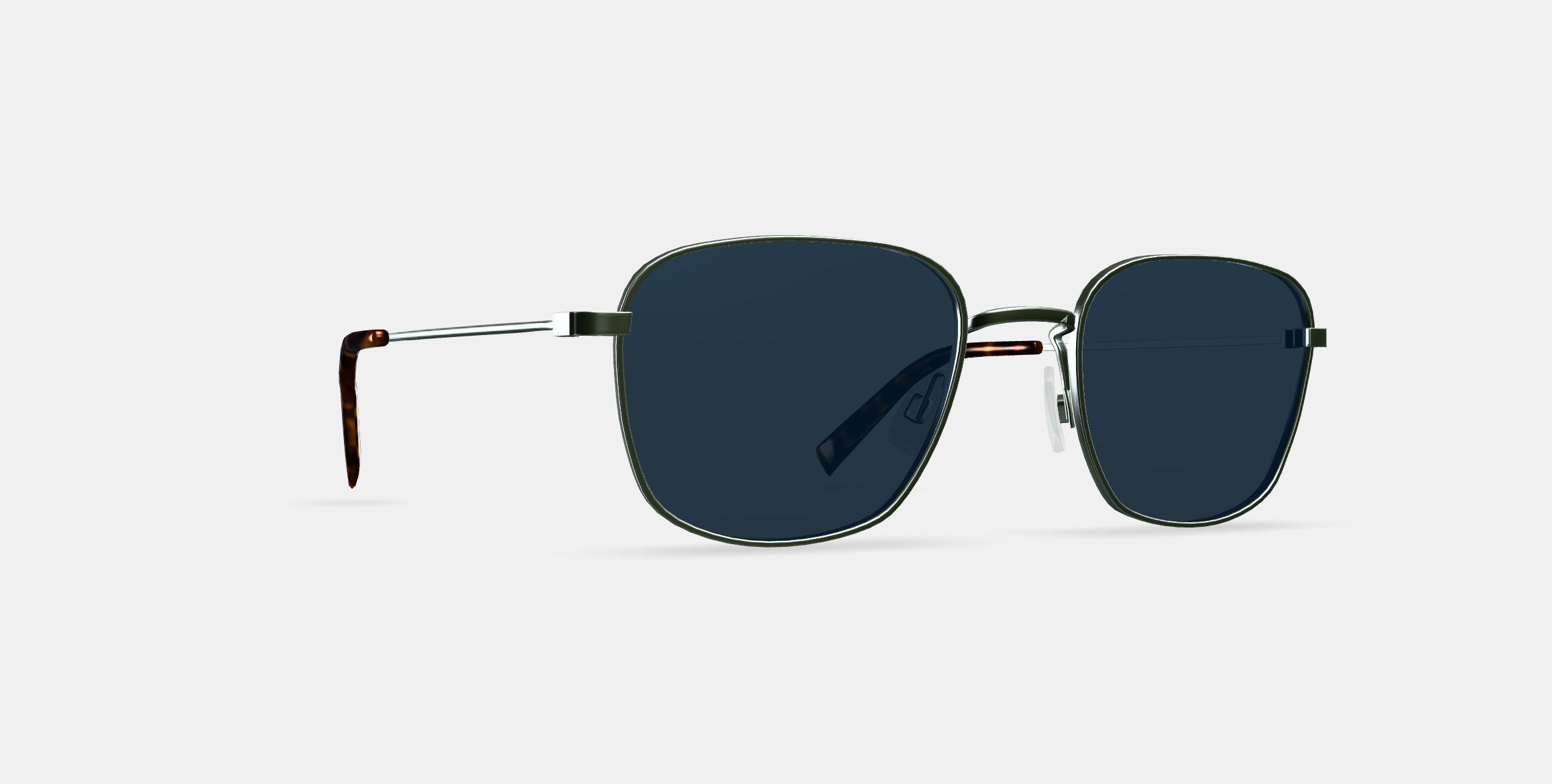 Blount Sunglasses in Antique Silver 3D model_9