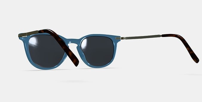 Kian Sunglasses in Laguna Crystal with Riesling 3D model