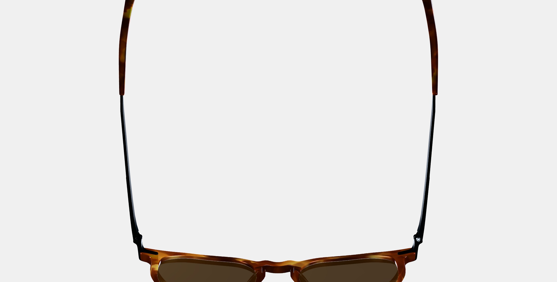 Rustin Sunglasses in Root Beer with Brushed Ink 3D model_8