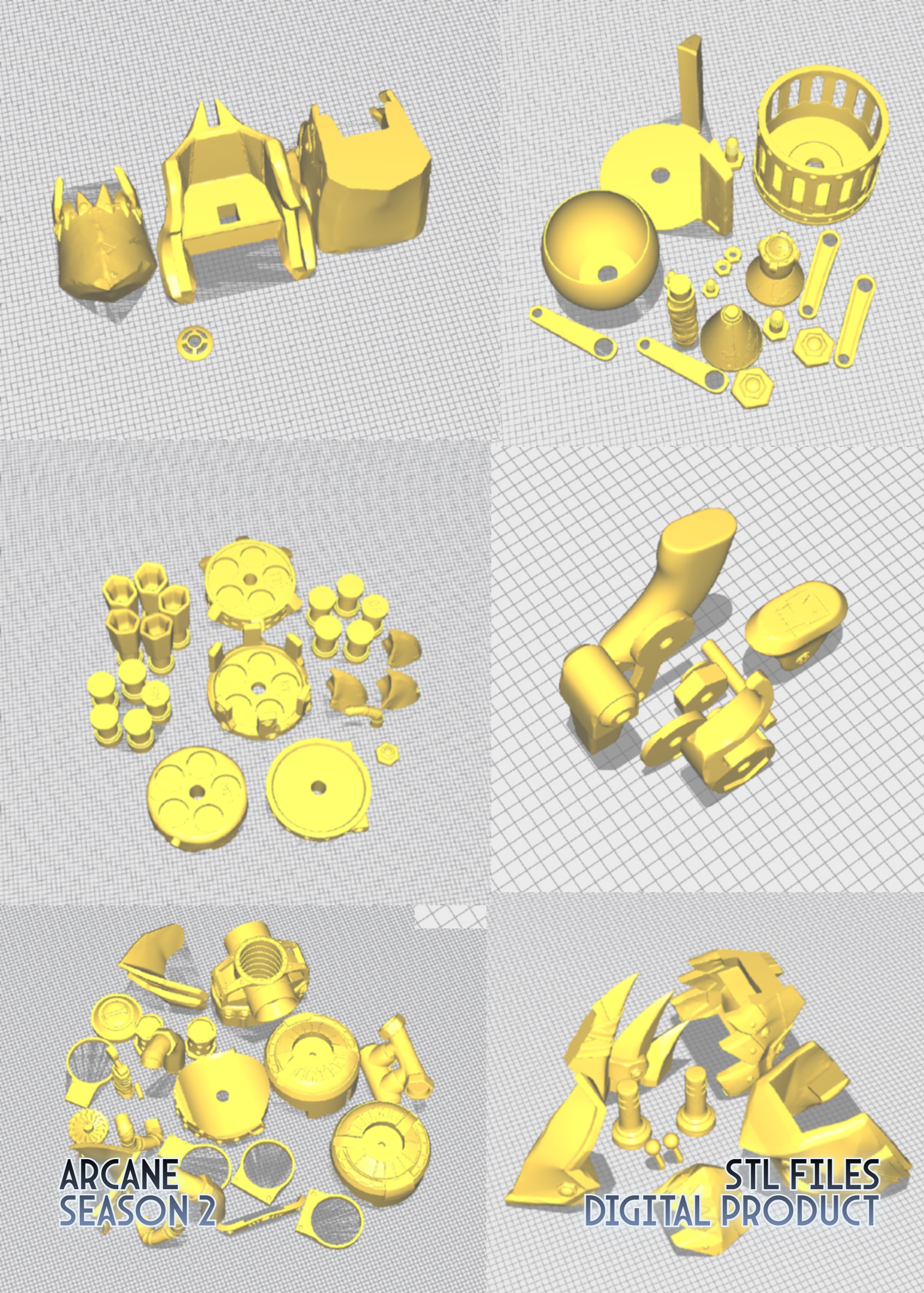 Jinx Rhino Launcher Arcane League Of Legends 3D print model_13