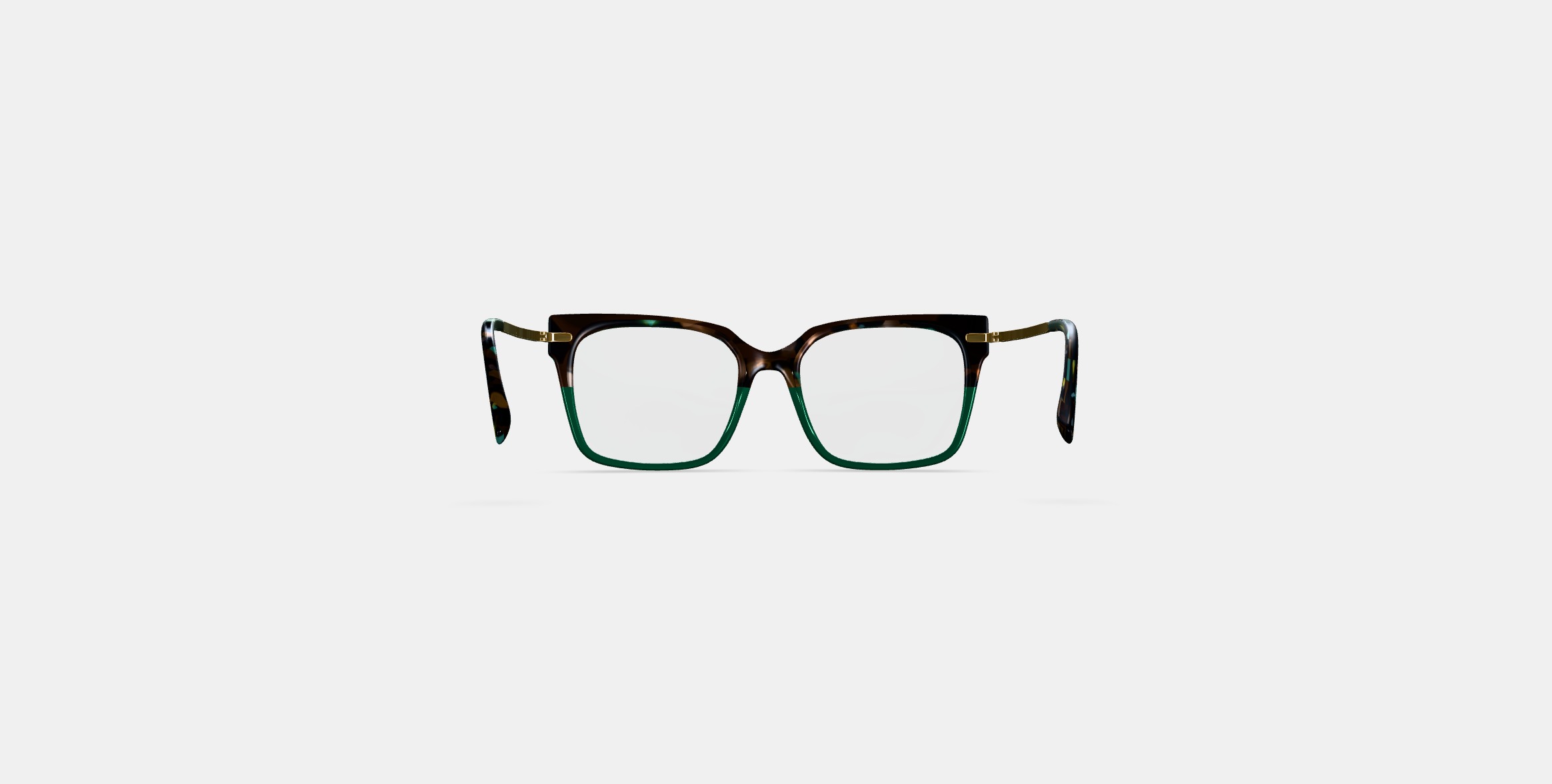 Vela Eyeglasses in Aventurine Tortoise with Polished Gold 3D model_14