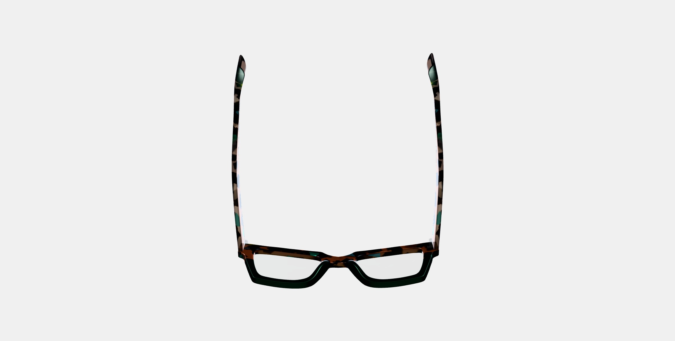 Sonia Eyeglasses in Aventurine Tortoise Fade 3D model_7