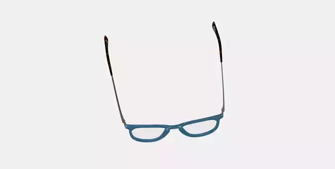 Kian Eyeglasses in Laguna Crystal with Riesling 3D model