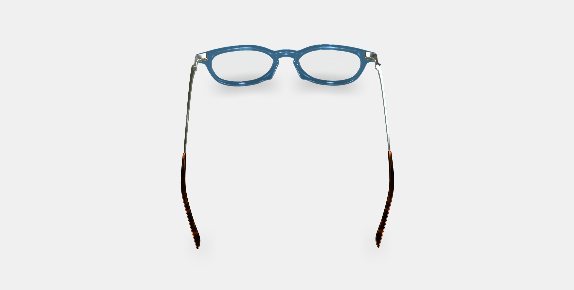 Kian Eyeglasses in Laguna Crystal with Riesling 3D model_2