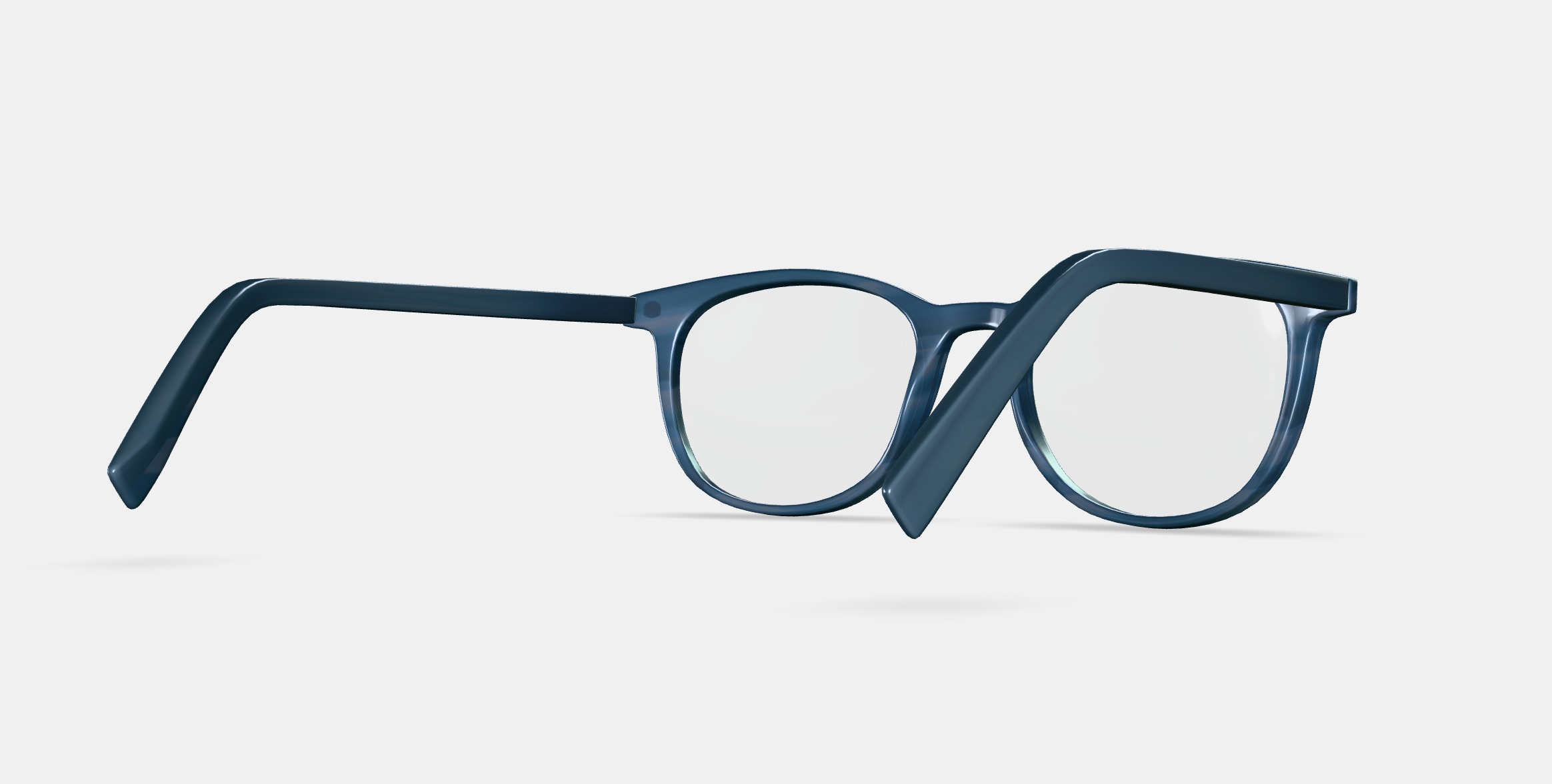 Durand Eyeglasses in Striped Pacific 3D model_6