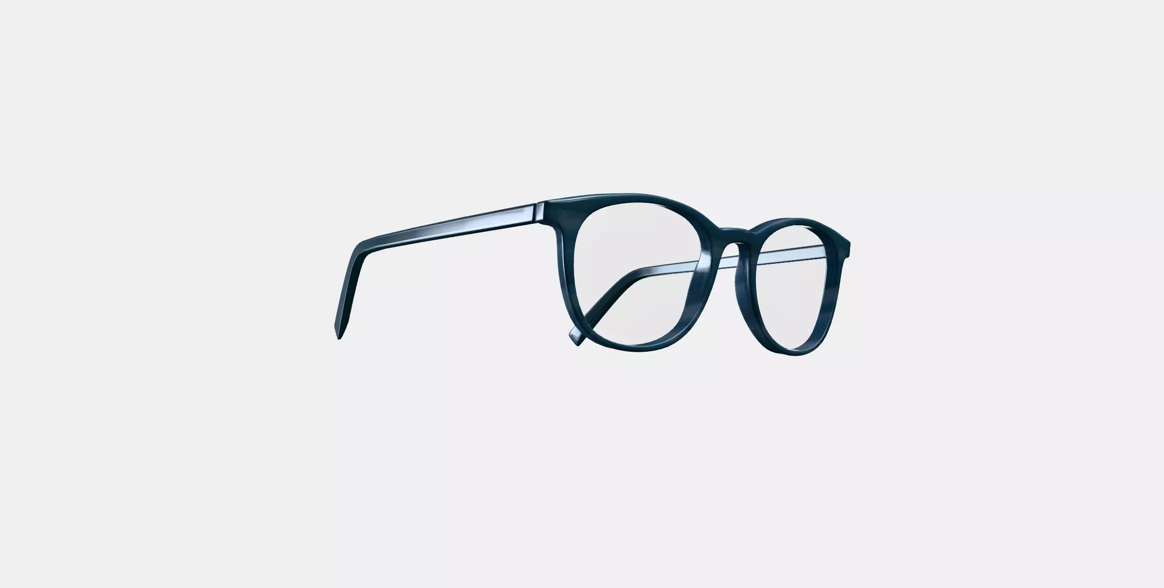 Durand Eyeglasses in Striped Pacific 3D model_0