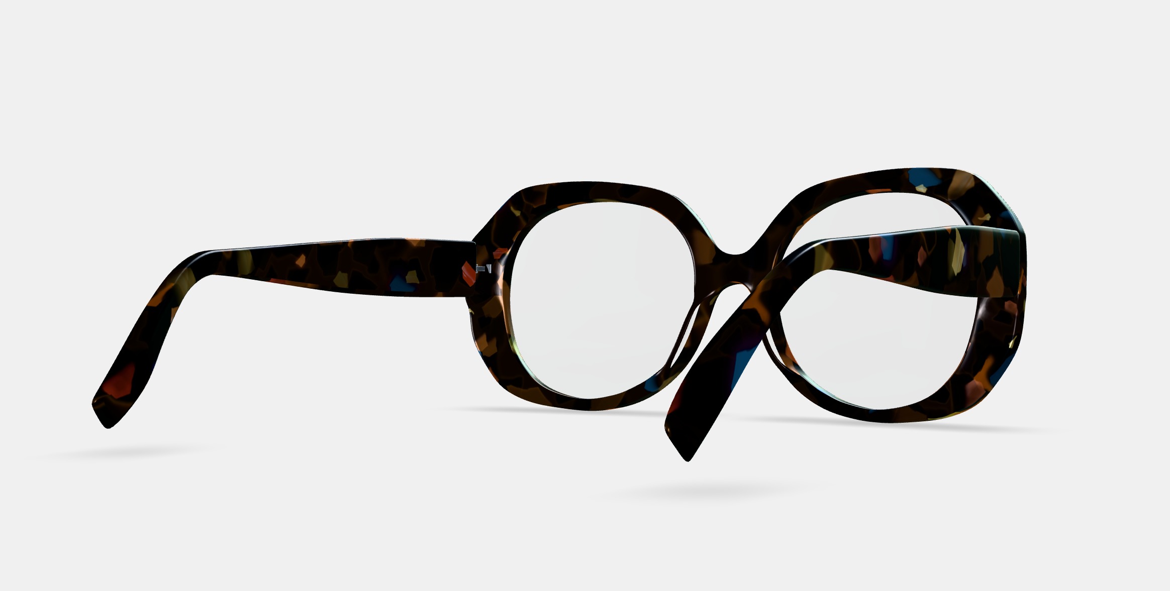 Rosetta Eyeglasses in Amalfi Tortoise 3D model_5