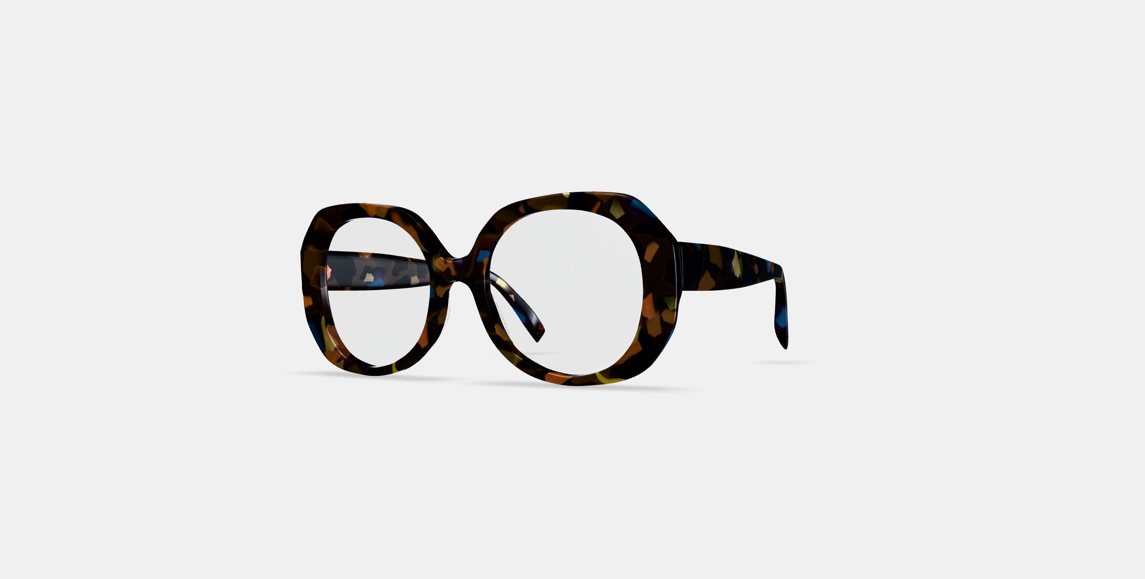 Rosetta Eyeglasses in Amalfi Tortoise 3D model_12