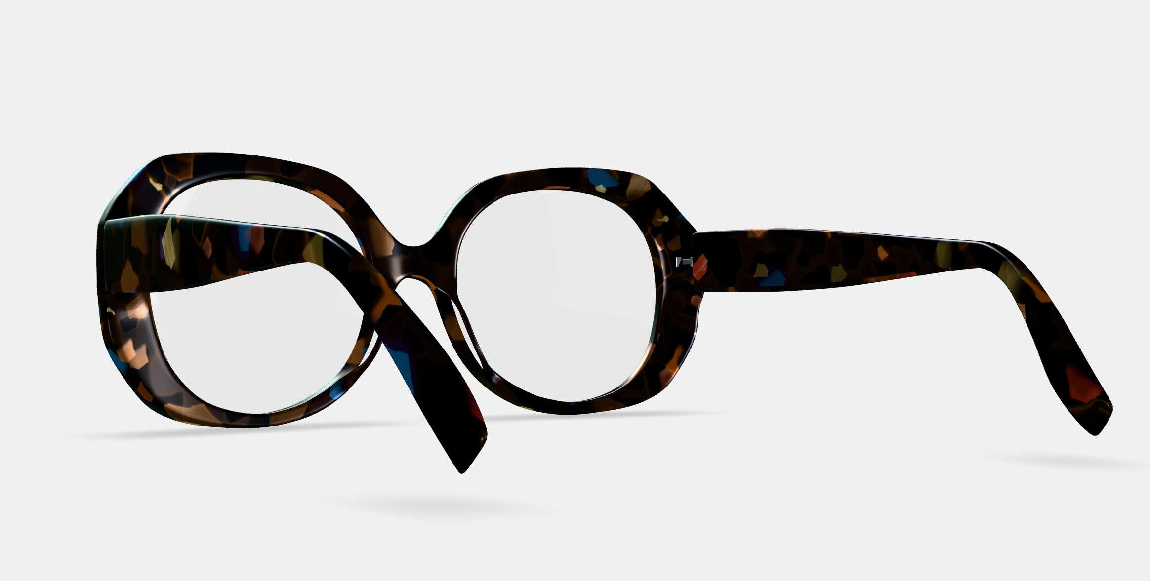 Rosetta Eyeglasses in Amalfi Tortoise 3D model_3