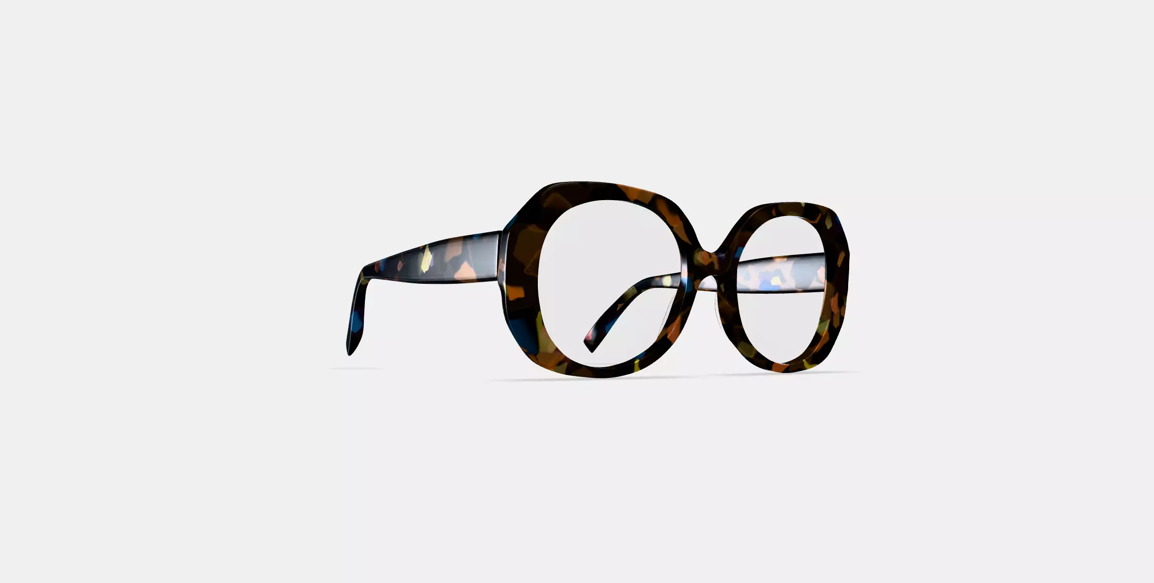 Rosetta Eyeglasses in Amalfi Tortoise 3D model_0