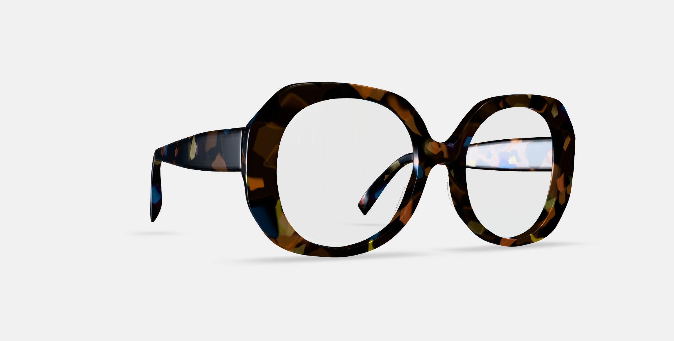 Rosetta Eyeglasses in Amalfi Tortoise 3D model_9
