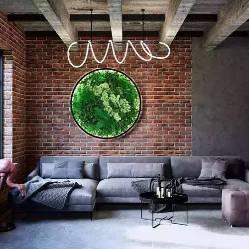 Scene D5 Render Interior Apartment Wall Brick Theme