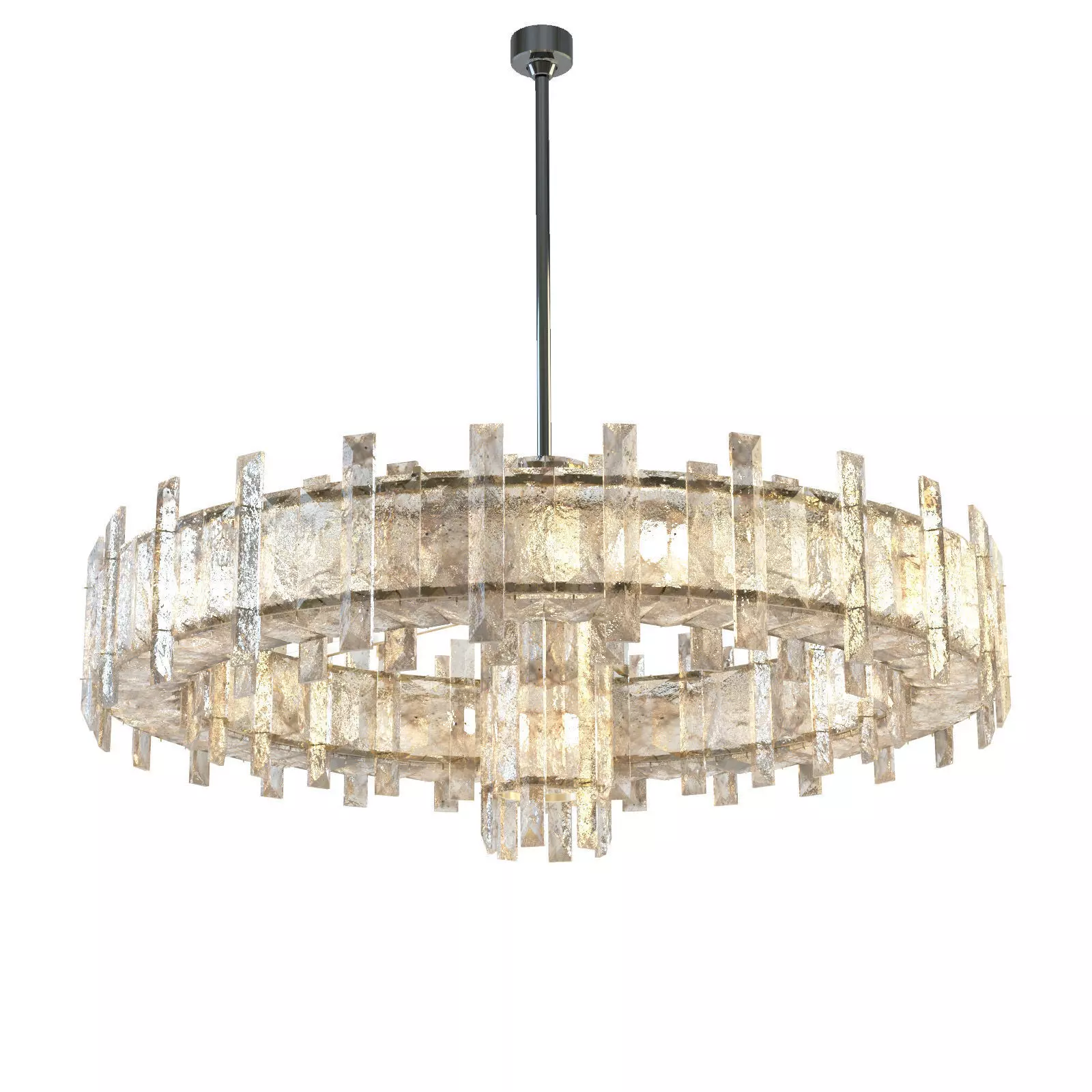Modern Crystal Ring Chandelier Free 3D model_0