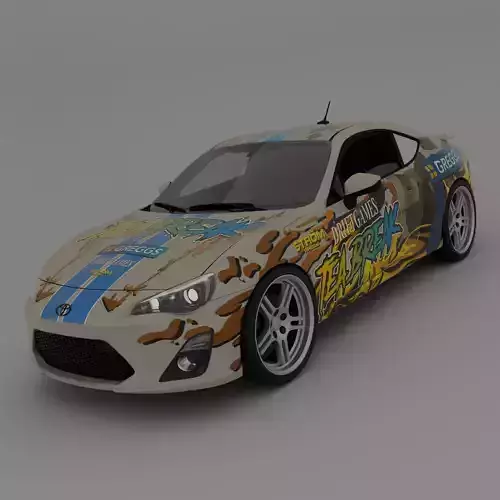 GT86 Sports Car - Rigged