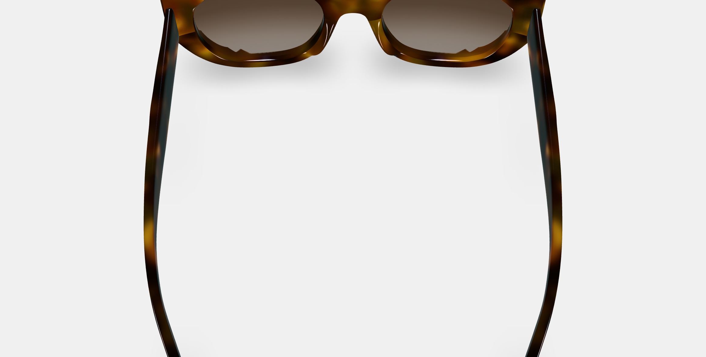 Maxine Sunglasses in Cognac Tortoise 3D model_5